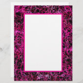 En-tête De Lettre Hot Pink and Black (Devant / Derrière)