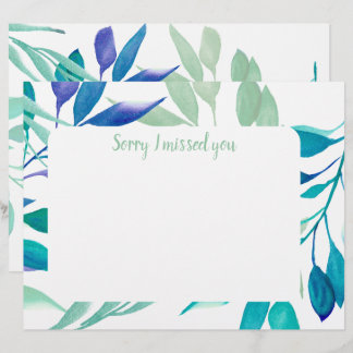 En-tête De Lettre I missed you custom text