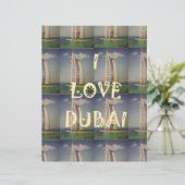 En-tête De Lettre Iconic Dubai : "I Love Dubai" Vector Graphisme (Debout devant)