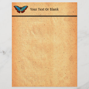 En-tête De Lettre Illustration de papillon vintage