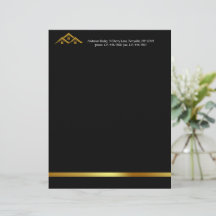 Immobilier Golden House Logo Moderne Realtor