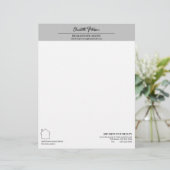 En-tête De Lettre Immobilier moderne (Debout devant)