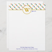 En-tête De Lettre INDE Écriture chrétienne papier à lettres (Devant / Derrière)