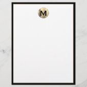 En-tête de lettre initiale Monogramme de luxe pers (Devant)