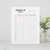 En-tête De Lettre Inscrivez-vous au modèle du formulaire (Debout devant)