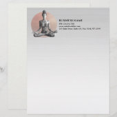 En-tête De Lettre Instructeur de méditation Yoga Reiki Master Lotus  (Devant / Derrière)