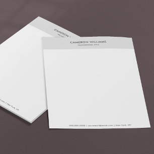 En-tête De Lettre Interview de travail sur le Merci de couleur gris