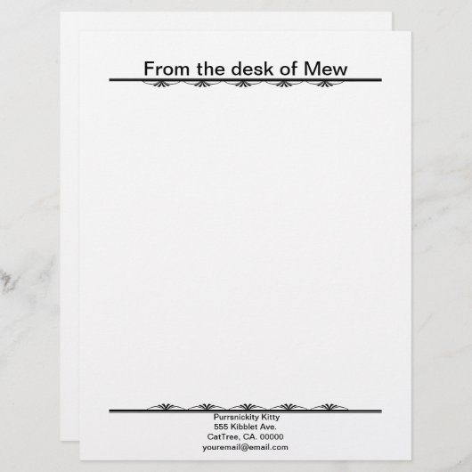 En-tête De Lettre Iris Shadow Fairy (Devant / Derrière)