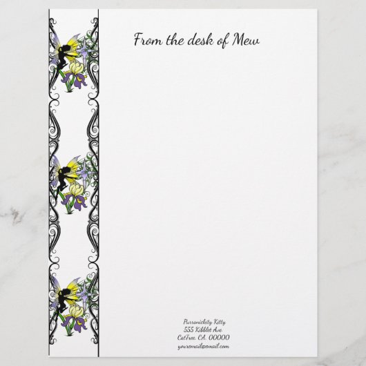 En-tête De Lettre Iris Shadow Fairy (Devant)