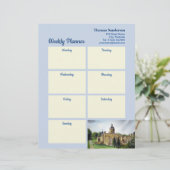 En-tête De Lettre Jardin hebdomadaire de planification Château Howar (Debout devant)