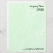 En-tête De Lettre Jardin - Vert subtil (Devant / Derrière)