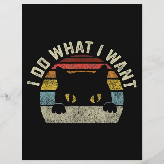 En-tête De Lettre Je Fais Ce Que Je Veux Chat (Devant)