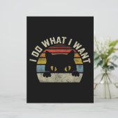 En-tête De Lettre Je Fais Ce Que Je Veux Chat (Debout devant)