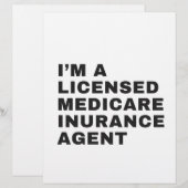 EN-TÊTE DE LETTRE JE SUIS AGENT D'ASSURANCE-MÉDICAMENTS AUTORISÉ (Devant / Derrière)