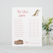 En-tête De Lettre Jeu de chaussures - Jeu de Fête des mariées (Debout devant)