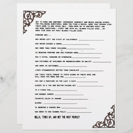 EN-TÊTE DE LETTRE JEU DE PRÉSENTATION (Devant / Derrière)