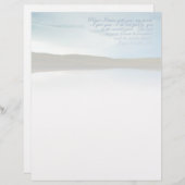 En-tête De Lettre John 14 L'Inspiration des écritures de paix (Devant / Derrière)