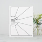 En-tête De Lettre Journal de reconnaissance hebdomadaire Défi Sunshi (Debout devant)