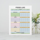 En-tête De Lettre Journal des aliments (Debout devant)