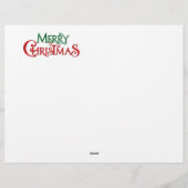 En-tête De Lettre Joyeux félins de Noël (Dos)