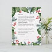 En-tête De Lettre Joyeux Noël Modèle (Debout devant)