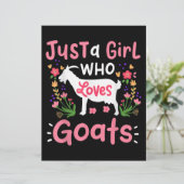 En-tête De Lettre Juste une fille qui aime les chèvres (Debout devant)