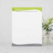 En-tête De Lettre La technologie courbe l'en-tête de lettre (Debout devant)