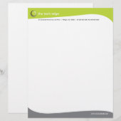 En-tête De Lettre La technologie courbe l'en-tête de lettre (Devant / Derrière)