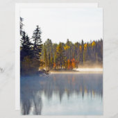 En-tête De Lettre Lac d'automne bruyant (Devant / Derrière)