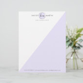 En-tête De Lettre Lavender Elegant Professional (Debout devant)