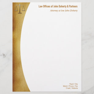 En-tête De Lettre LAW OFFICES Letterhead