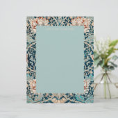 EN-TÊTE DE LETTRE LETTERHEAD : WILLIAM MORRIS : "TULIPS" (Debout devant)