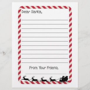 En-tête De Lettre Lettre à Père Noël