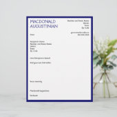 En-tête De Lettre LETTRE DE COUVERTURE RESUME moderne Personnalisabl (Debout devant)