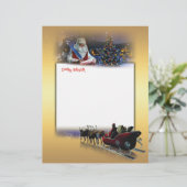 En-tête De Lettre Lettre de Père Noël (Debout devant)