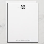 En-tête De Lettre Lettre en gras à bordure noire solide Monogramme s (Devant / Derrière)