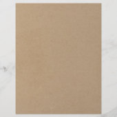 En-tête De Lettre Lettre Faux Kraft - Évaluation de dégustation de v (Dos)