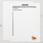 EN-TÊTE DE LETTRE LETTRES DE JEU D'EGGMANIE (Devant / Derrière)