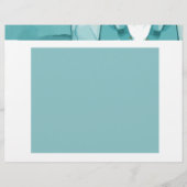 En-tête De Lettre Light Blue Marble Elegant Modern Pattern (Devant)