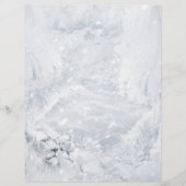 En-tête De Lettre Lion blanc & Cub sur glace - Papier de papeterie d (Devant)