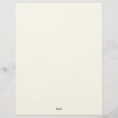 En-tête De Lettre Little White Flowers Frame Stationery Paper (Dos)