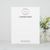 En-tête De Lettre Logo de l'entreprise Nom commercial Coordonnées Bl (Debout devant)