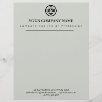 En-tête De Lettre Logo de société professionnel gris élégant d'entre