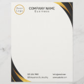 En-tête De Lettre Logo d'entreprise Moderne Professionnel (Devant)