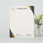 En-tête De Lettre Logo d'entreprise Moderne Professionnel (Debout devant)