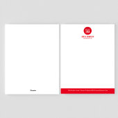 En-tête De Lettre Logo d'entreprise simple et rouge