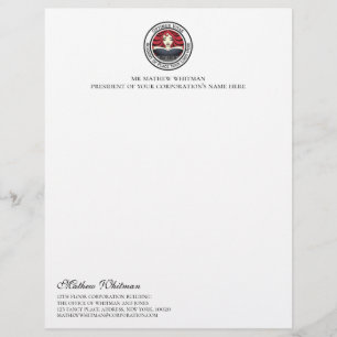 En-tête De Lettre Logo fait sur commande d'affaires