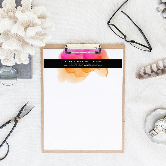 En-tête De Lettre Logo moderne Watercolor