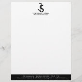 En-tête De Lettre Logo Monogramme de l'entreprise personnalisée mode (Devant)