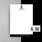 En-tête De Lettre Logo Monogramme de l'entreprise personnalisée mode